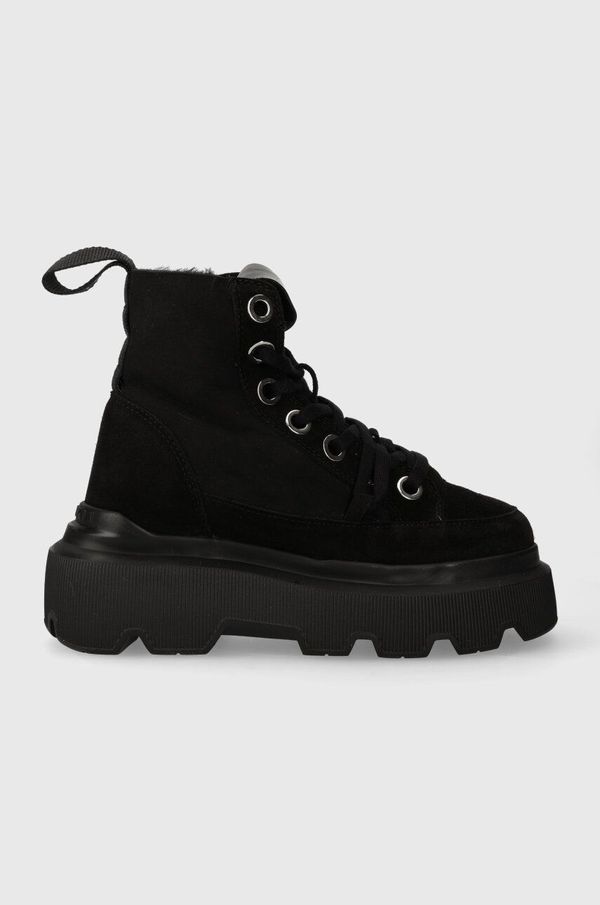 Inuikii Čizme za snijeg od brušene kože Inuikii Matilda Shearling boja: crna, 35203-028