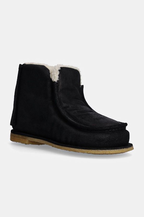 JW Anderson Čizme za snijeg od brušene kože JW Anderson Ankle Boot za žene, boja: crna, ANW43065A