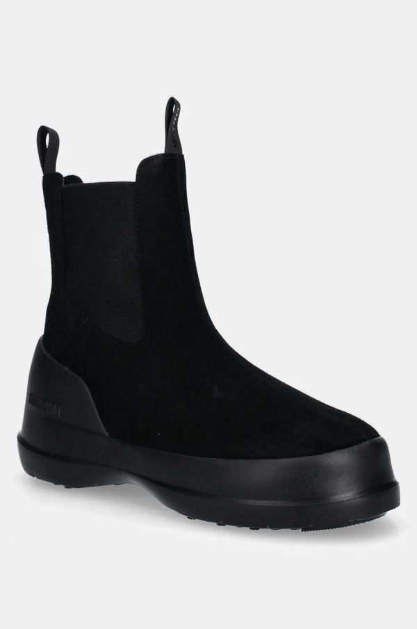 Moon Boot Čizme za snijeg od brušene kože Moon Boot MB LUNA CHELSEA SUEDE boja: crna, 80D2480050 N001