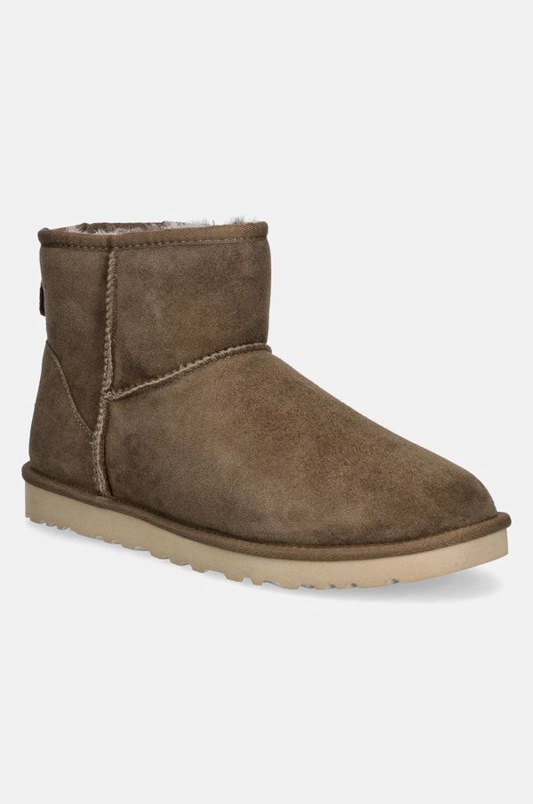Ugg Čizme za snijeg od brušene kože UGG Classic Mini boja: smeđa, 1002072-HCK
