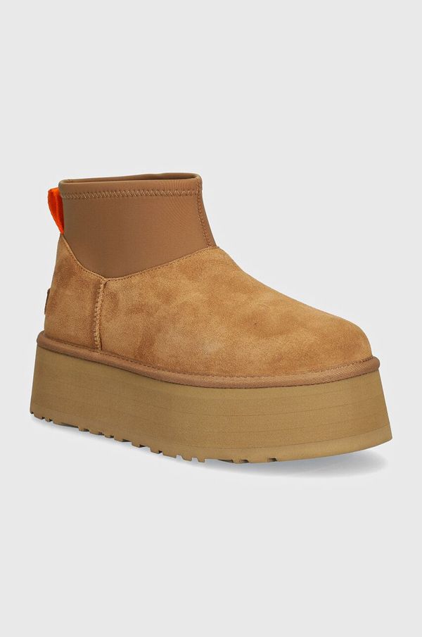 Ugg Čizme za snijeg od brušene kože UGG Classic Mini Dipper boja: smeđa, 1168170-CHE