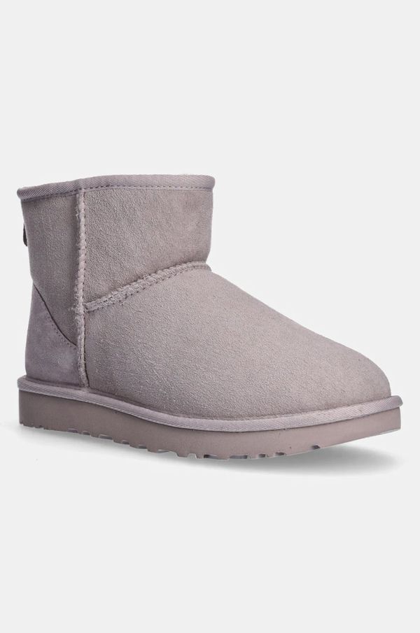 Ugg Čizme za snijeg od brušene kože UGG Classic Mini II boja: siva, 1016222-PSK