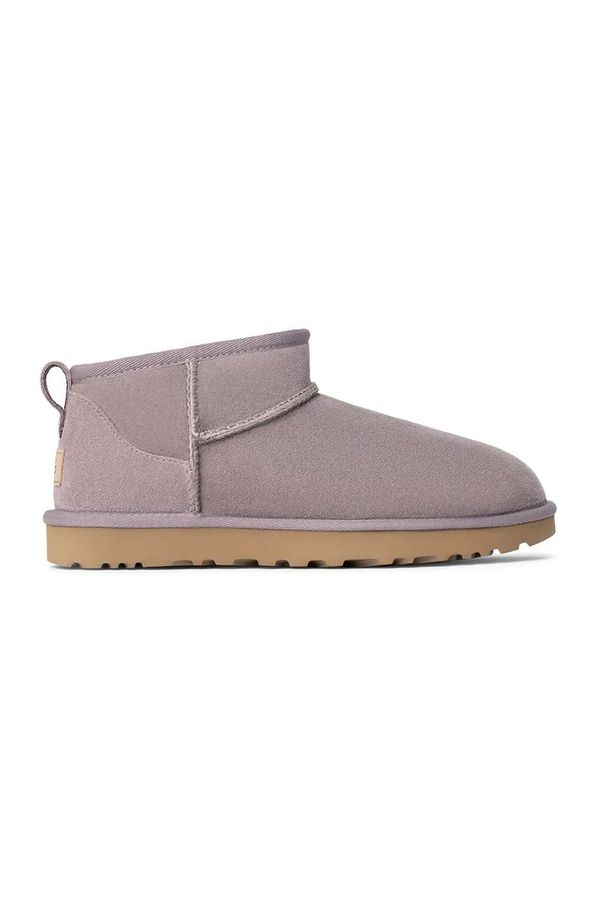 Ugg Čizme za snijeg od brušene kože UGG Classic Ultra Mini boja: ljubičasta, 1116109-SGRP