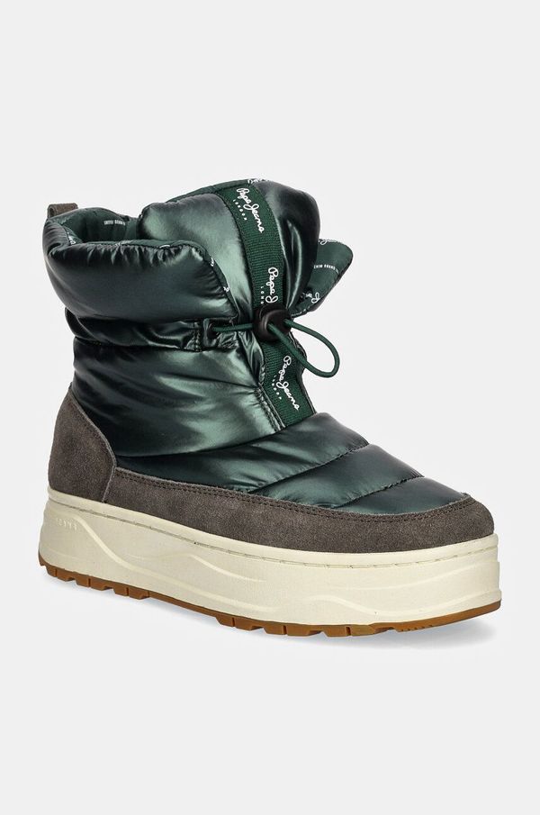 Pepe Jeans Čizme za snijeg Pepe Jeans PLS50554 boja: zelena, KORE METALLIC W