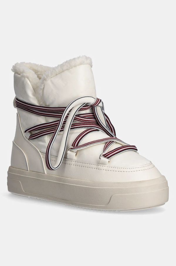Tommy Hilfiger Čizme za snijeg Tommy Hilfiger SNOWBOOT MONOGRAM FAUX FUR boja: bež, FW0FW08389