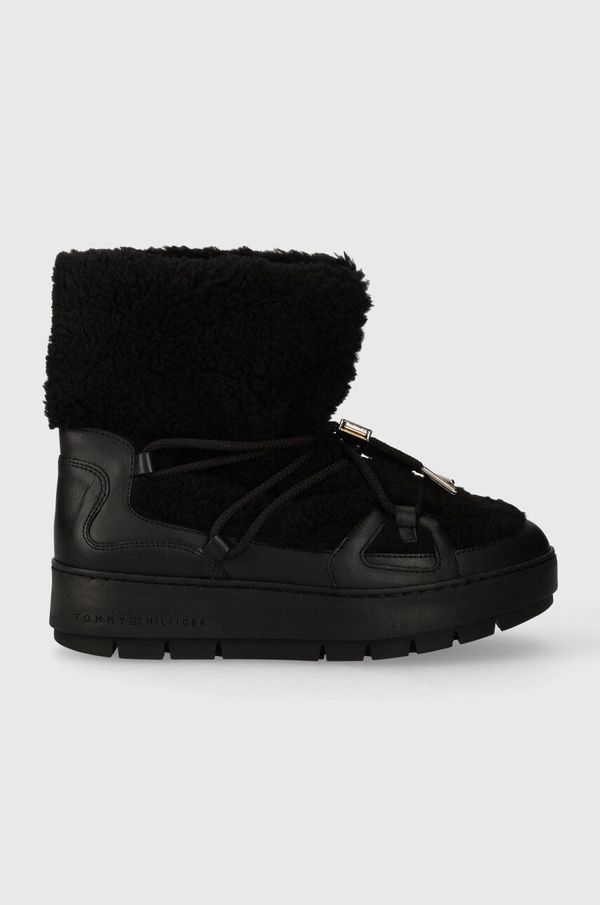 Tommy Hilfiger Čizme za snijeg Tommy Hilfiger TEDDY SNOWBOOT boja: crna, FW0FW07505