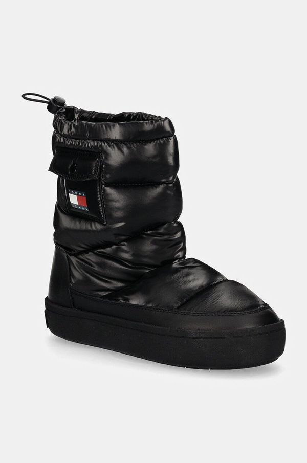 Tommy Jeans Čizme za snijeg Tommy Jeans TJW WINTER FEMININE BOOT boja: crna, EN0EN02642