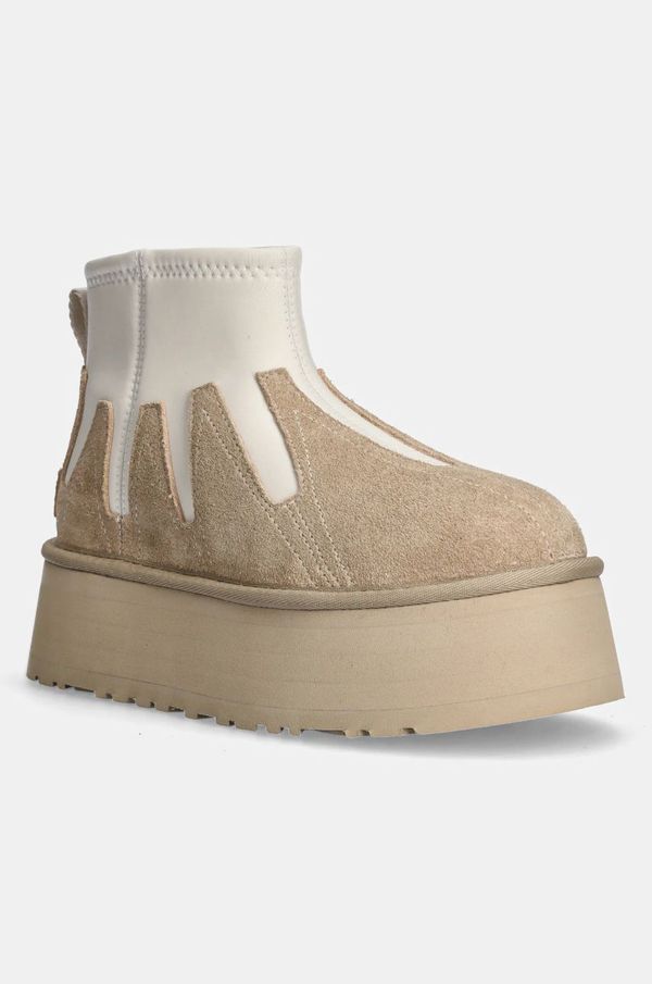 Ugg Čizme za snijeg UGG Classic Mini Dipper Sunwave boja: bež, 1167591-MDSD