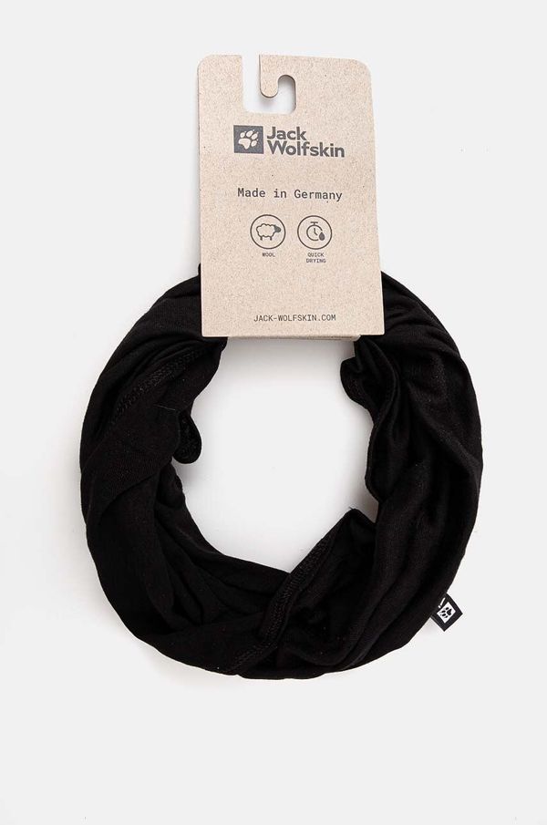 Jack Wolfskin Cjevasti šal Jack Wolfskin boja: crna, bez uzorka, 1906102