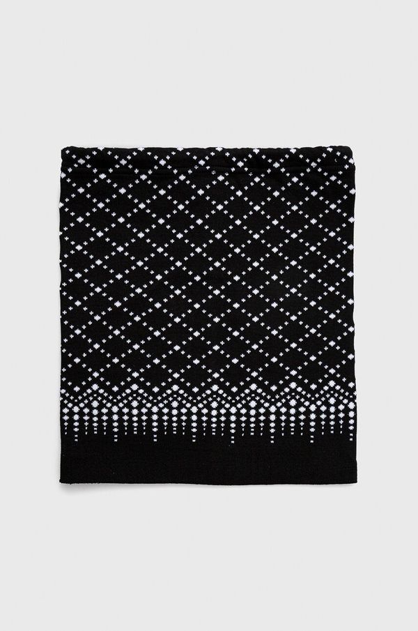 Newland Cjevasti šal Newland Corona za žene, boja: crna, s uzorkom