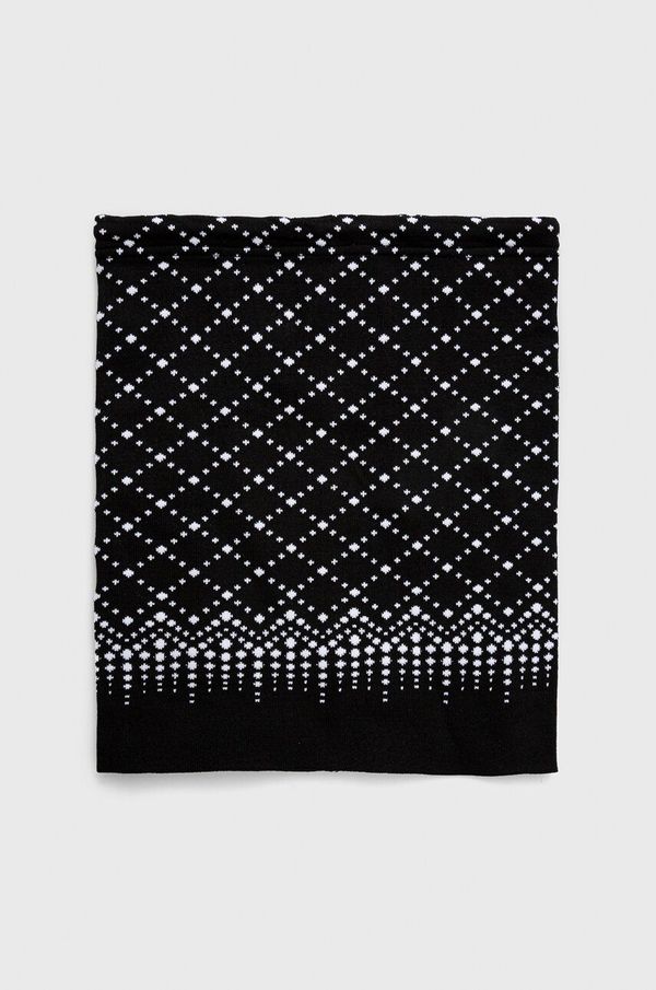 Newland Cjevasti šal Newland Corona za žene, boja: crna, s uzorkom