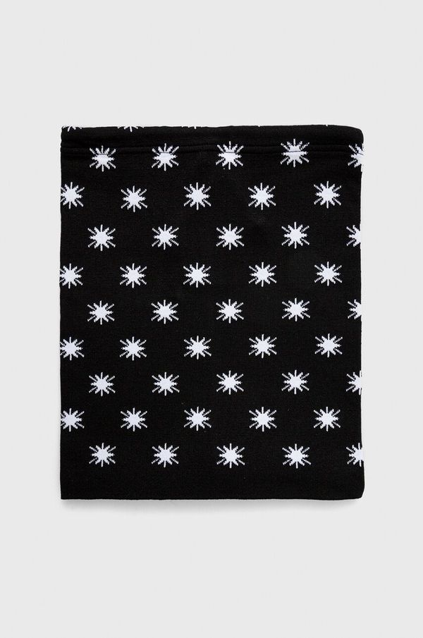 Newland Cjevasti šal Newland Kaja za žene, boja: crna, s uzorkom