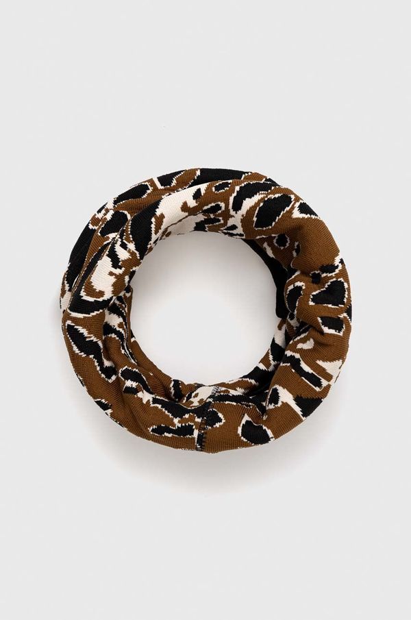 Newland Cjevasti šal Newland Yasmin za žene, boja: smeđa, s uzorkom