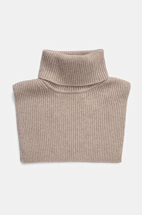 Samsoe Samsoe Cjevasti vuneni šal Samsoe Samsoe SAFLINTI boja: bež, bez uzorka, F24300123