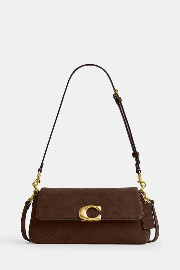 Coach Coach crossbody torba ženska od brušene kože Suade Jet Shoulder Bag