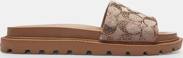 Coach Coach natikače s niskim potplatom za žene Brynn Crystal Signature Slide
