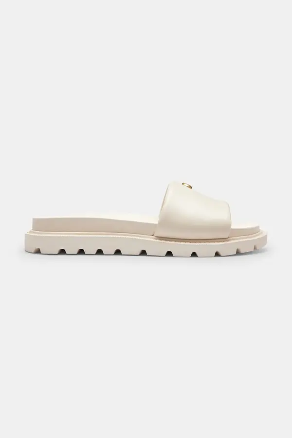 Coach Coach natikače s niskim potplatom za žene od kože Brynn Leather Slide Sandal
