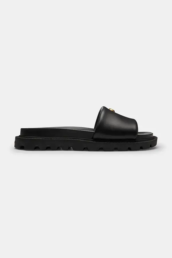 Coach Coach natikače s niskim potplatom za žene od kože Brynn Leather Slide Sandal