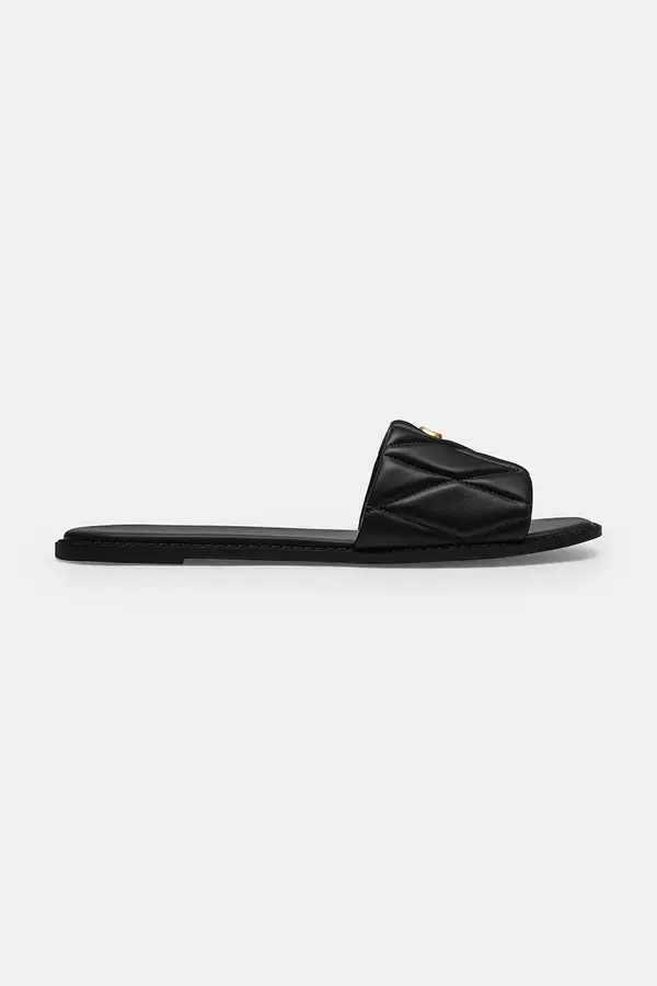 Coach Coach natikače s niskim potplatom za žene od kože Holly Quilted Leather Sandal