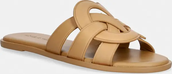 Coach Coach natikače s otvorenim prstima za žene od kože Lena Leather Slide Sandal