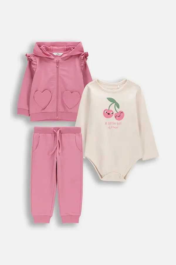 Coccodrillo Coccodrillo komplet trenirka za bebe od pamuka