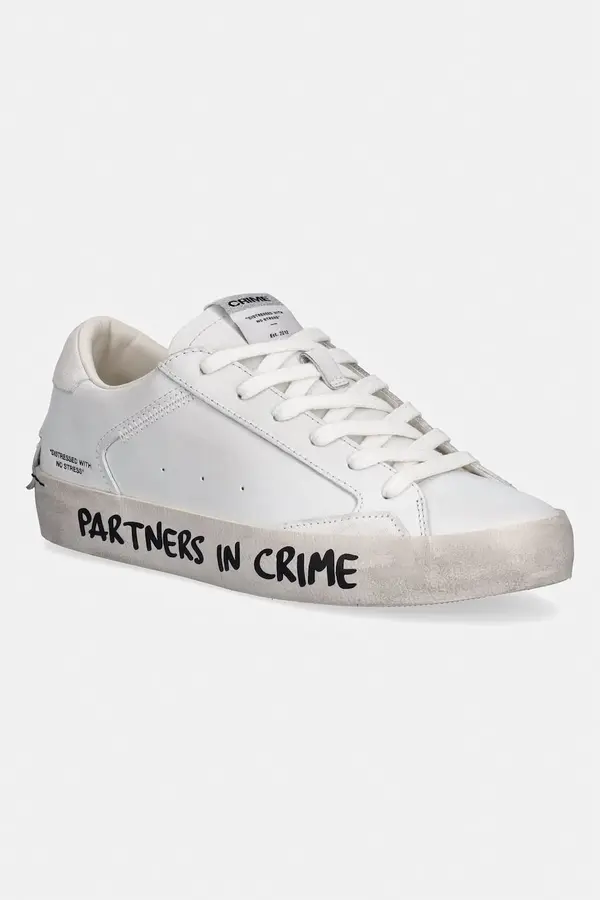 Crime London Crime London DISTRESSED tenisice za žene od kože