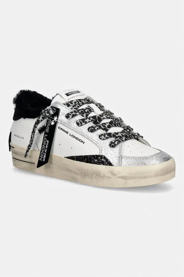 Crime London Crime London SK8 DELUXE tenisice za žene od kože