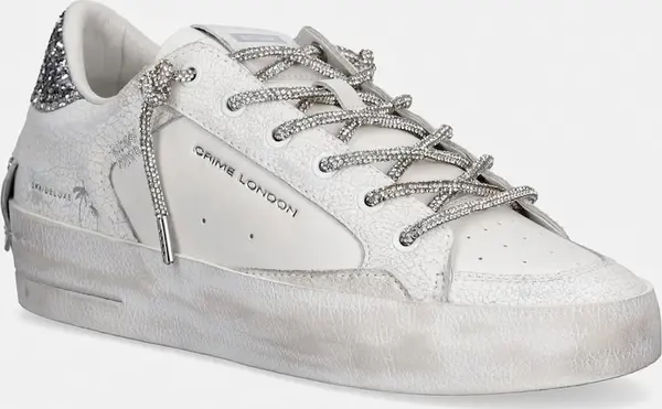 Crime London Crime London SK8 DELUXE WEDGE tenisice za žene od kože