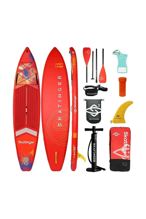Skatinger Daska za plivanje s dodacima Skatinger SUP Interstellar Red 350 x 81 x 15 cm (11'6')