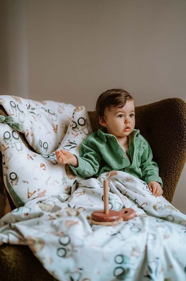 La Millou Dekica za bebe La Millou ABC FARM Ciepły Koc Minky