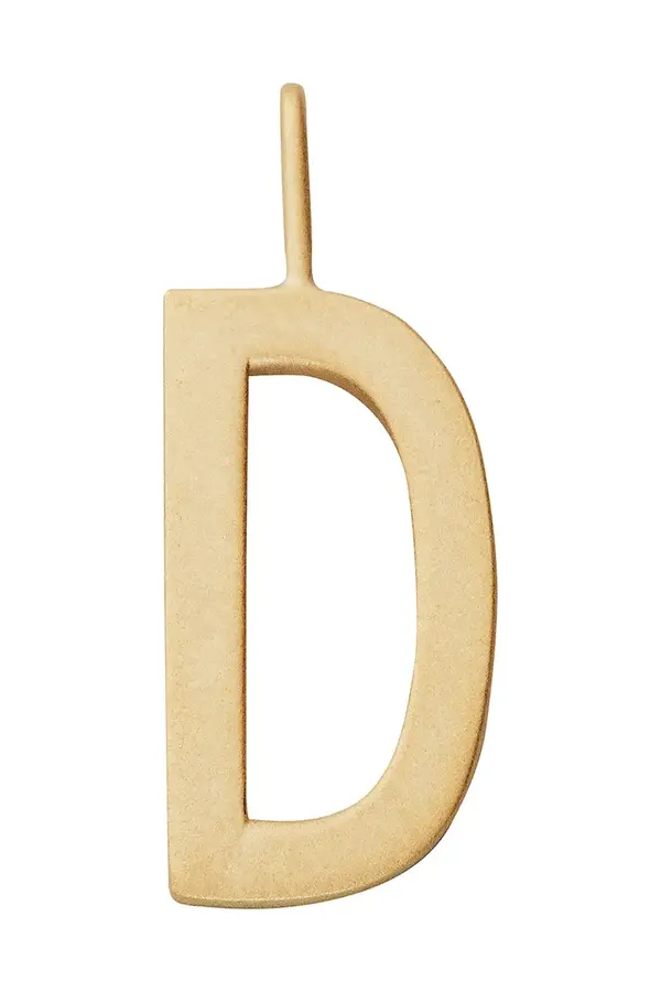 Design Letters Design Letters Privjesak od pozlaćenog srebra Design Letters