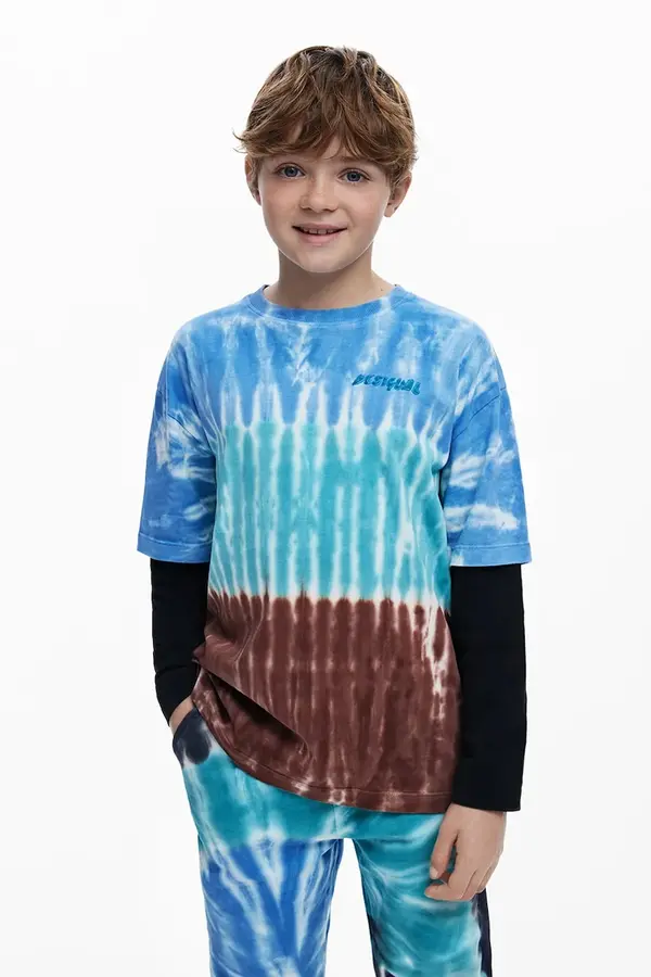 Desigual Desigual Dječja pamučna majica dugih rukava Desigual