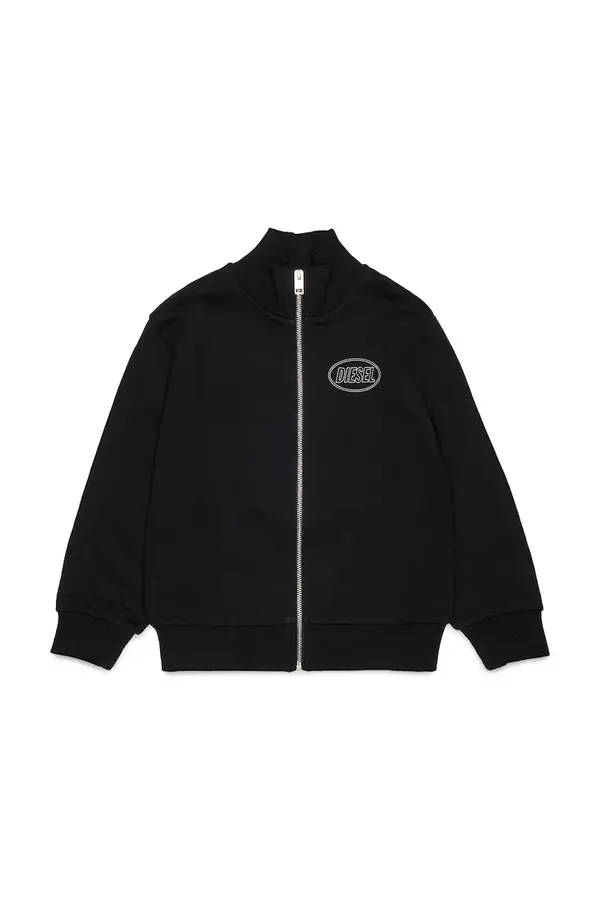 Diesel Diesel dukserica na zakopčavanje za djecu od pamuka SCIRCLEZIP OVER SWEAT-SHIRT