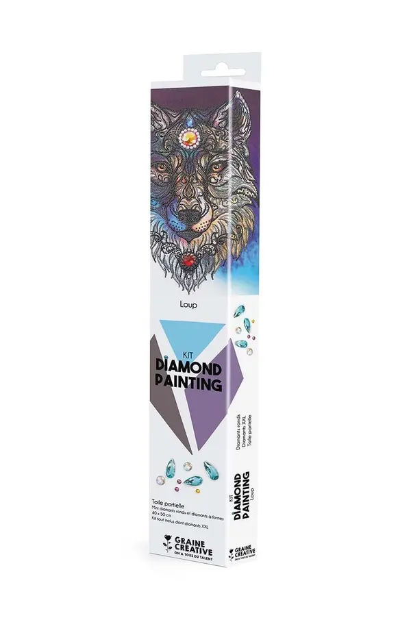 Graine Creative Diy set Graine Creative Diamond Painting Loup