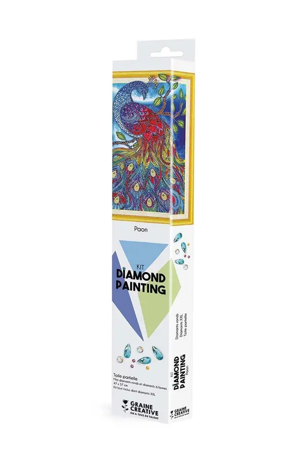 Graine Creative Diy set Graine Creative Diamond Painting Paon