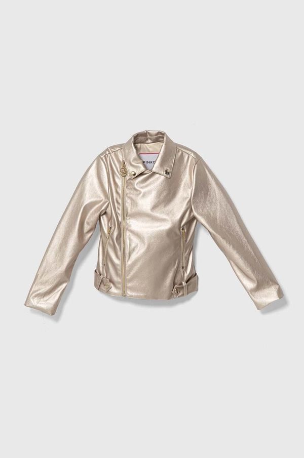 Pinko Up Dječja biker jakna Pinko Up boja: zlatna