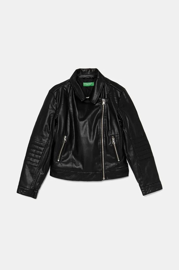 United Colors of Benetton Dječja biker jakna United Colors of Benetton boja: crna, 2VF8CN04R