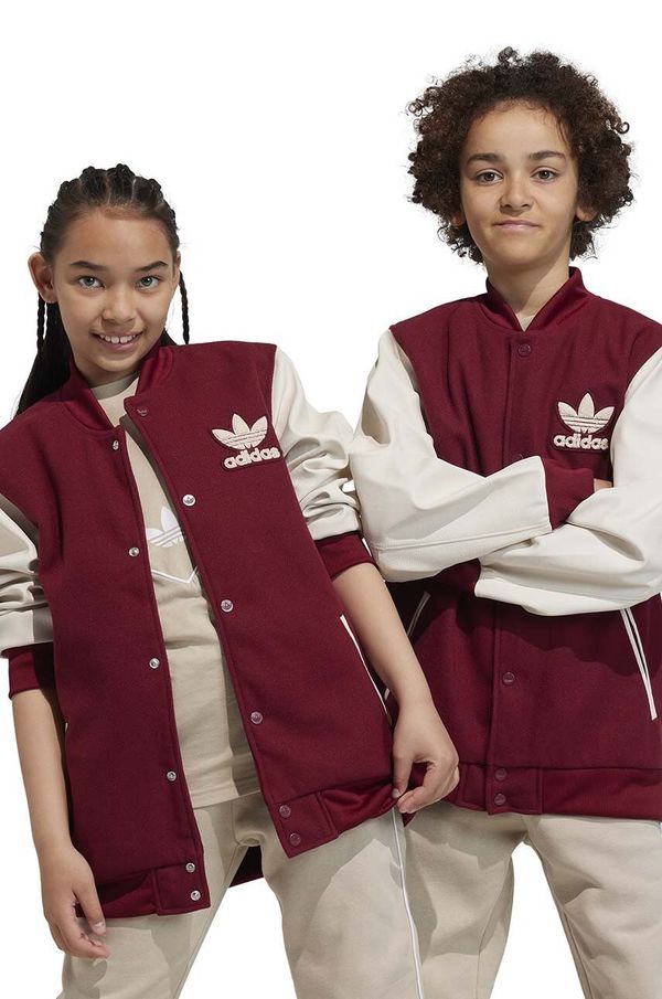 adidas Originals Dječja bomber jakna adidas Originals boja: crvena
