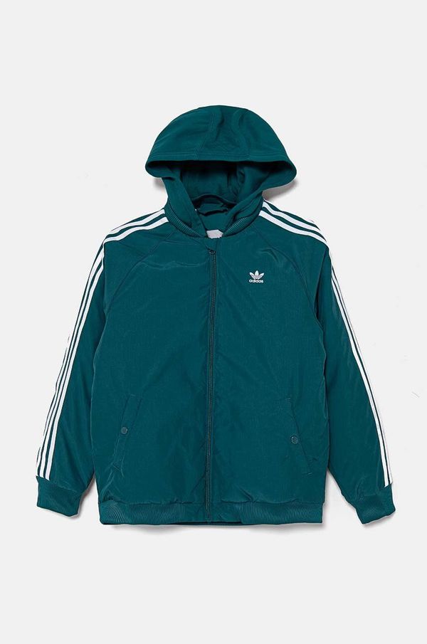 adidas Originals Dječja bomber jakna adidas Originals BOMBERACKET boja: zelena, IY0015