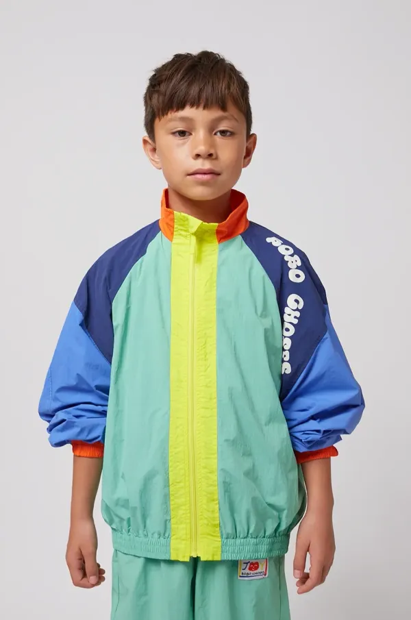 Bobo Choses Dječja bomber jakna Bobo Choses Wavy boja: tirkizna, 125AC108