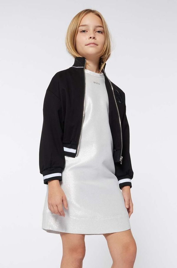 Boss Dječja bomber jakna BOSS boja: crna, J51092