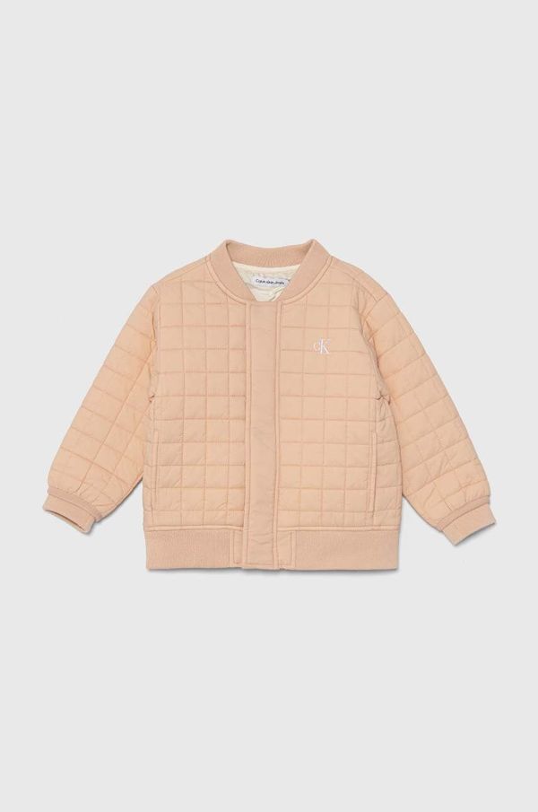 Calvin Klein Jeans Dječja bomber jakna Calvin Klein Jeans boja: ružičasta, IN0IN00246