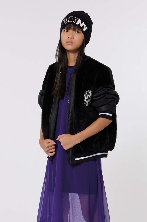 DKNY Dječja bomber jakna Dkny boja: crna, D60237