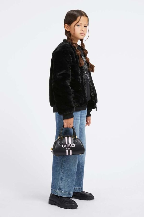 Guess Dječja bomber jakna Guess boja: crna