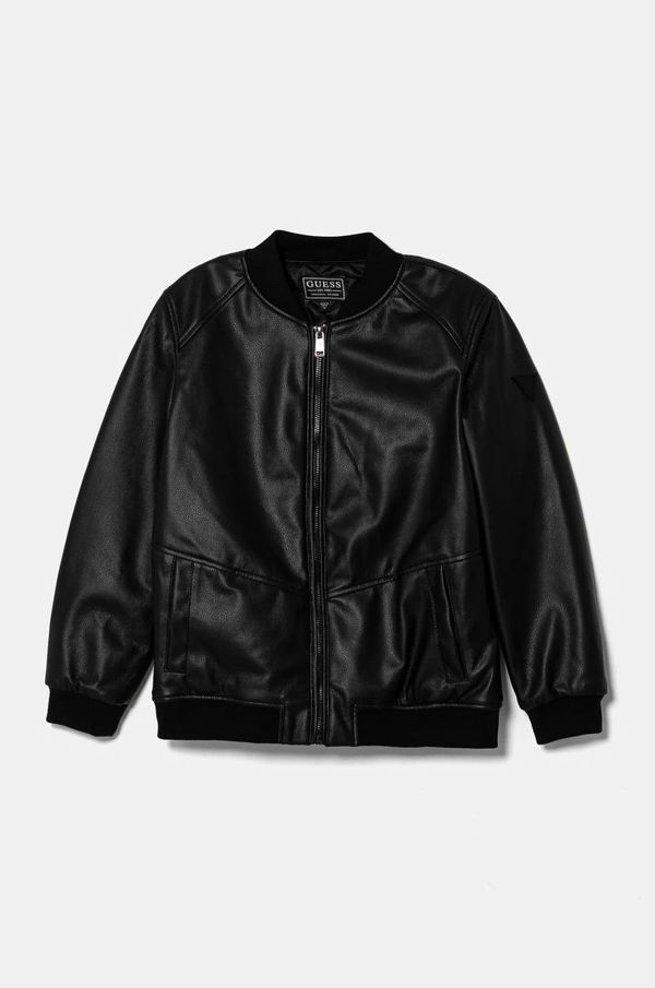 Guess Dječja bomber jakna Guess boja: crna, L5RL08 WH2J0