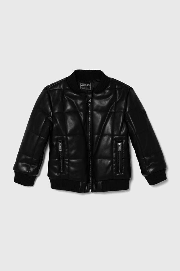 Guess Dječja bomber jakna Guess boja: crna, N4YL11 WE8D0