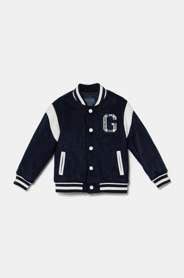 Guess Dječja bomber jakna Guess boja: tamno plava, N5RL07 WG970