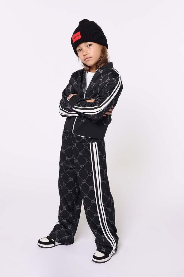 Hugo Dječja bomber jakna HUGO boja: crna, G00219