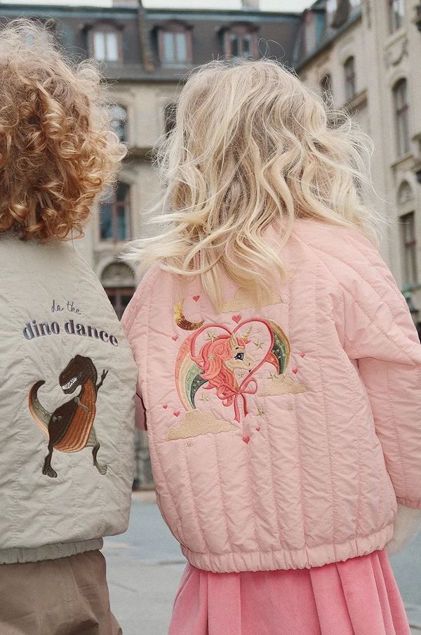 Konges Sløjd Dječja bomber jakna Konges Sløjd JUNO BOMBER JACKET boja: ružičasta, KS102002