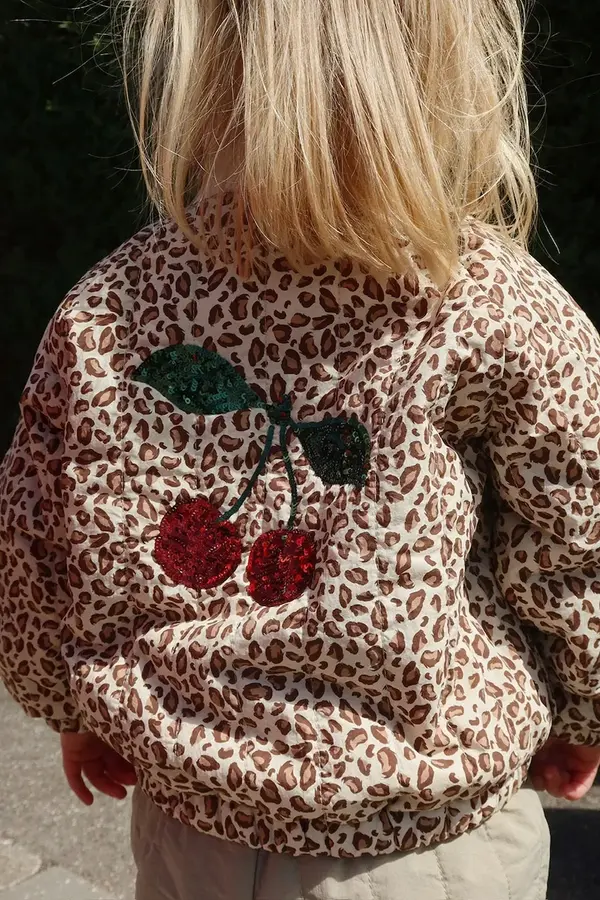 Konges Sløjd Dječja bomber jakna Konges Sløjd JUNO PRINTED SEQUIN BOMBER JACKET